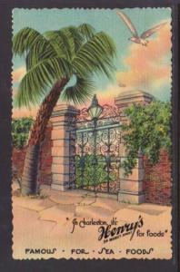 Henry's Reastaurant Charleston SC Postcard 5811