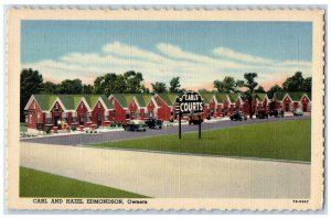 Forest City Arkansas Postcard Carl Hazel Edmondson Court Broadway Exterior c1940