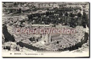 Old Postcard Mende Panoramic