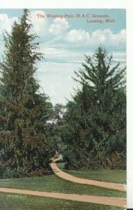 America Postcard - The Winding Path, M.A.C Grounds, Lansing - Michigan - TZ12164