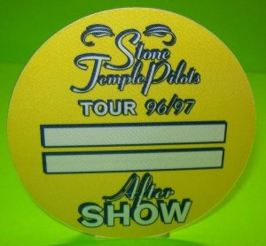 Stone Temple Pilots Backstage Concert Pass Original 1996 Hard Rock Music Vintage