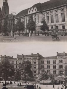 Rotterdam Gemeenieziekenhuis Postkantoor 2x Real Photo Dutch Holland Postcard