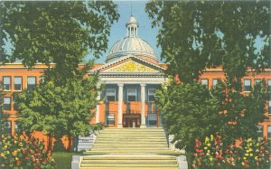 Santa Fe NM State Capitol Linen Postcard Unused