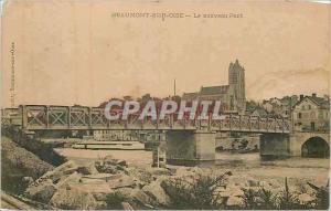  Tarjeta Postal Beaumont de la vendimia en Oise el nuevo puente