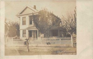 RPPC Hitchfield Residence ELMHURST Sacramento? Oakland? c1900s Vintage Postcard