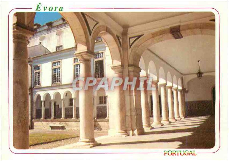 Postcard Modern Evora Portugal Cloister and Facade of the Old University (XVI...