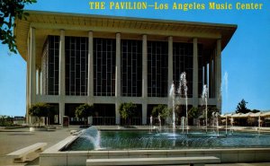 USA The Pavilion Los Angeles Music Center California Chrome Postcard 09.84