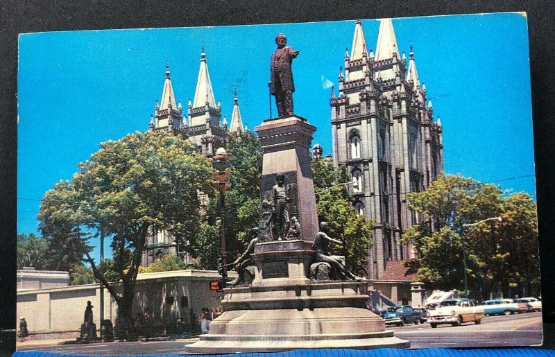 Pioneer Monument Salt Lake City Utah Vintage Postcard 