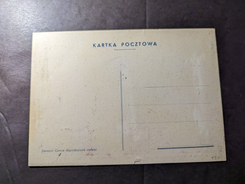 Mint Poland Military WWII Propaganda Postcard