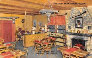 Carlsbad New Mexico The Cavern City Red Barn Dining Room vintage pc DD6722