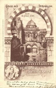 israel palestine, JERUSALEM, German Emperor Wilhelm, Holy Sepulchre (1898)