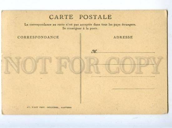 158695 FISHING in Boat FISHERMAN France Nanterre Vintage PC