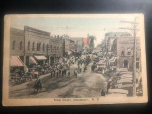 Mint Canada Picture Postcard PPC Main street View Woodstock NB