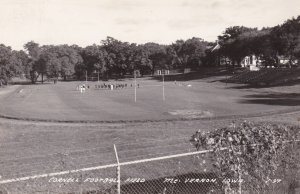 Iowa Mount Vernon Cornel's Football Field Real Photo