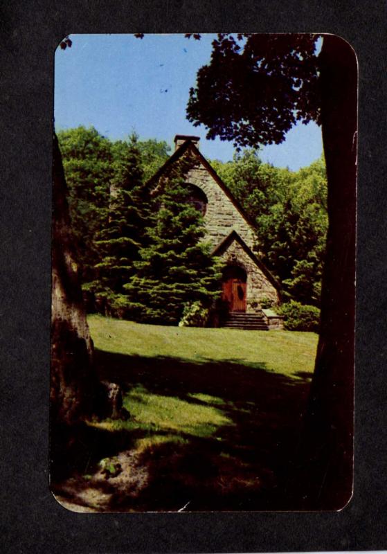 NY Silver Bay Association New York Lake George Helen Hughes Chapel Postcard