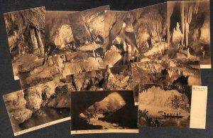 Set of 12 postcards speleology Belgium Grottes de Han