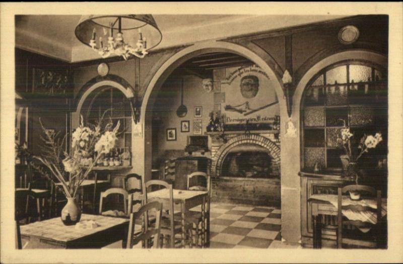 Cabaret du Vivarais Tain-l'Hermitage Interior c1915 Postcard 