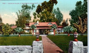 MONTECITO, CA   The DOUGLAS RESIDENCE   c1910s  Santa Barbara  County Postcard