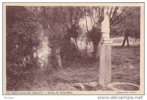 STE-MERE-l'EGLISE ,France, 00-10s ; Statue de Saint Meen