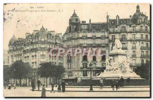 Old Postcard Paris Pastor Monument and Place Breteuil