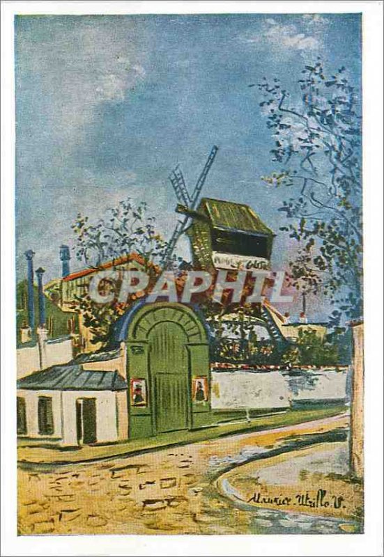 Modern Postcard Maurice Utrillo Le Moulin de la Galette