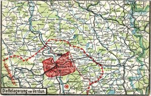 CPA Verdun - Die Belagerung von Verdun - Map Postcard (1036874)