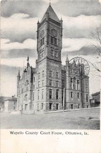 Iowa IA Postcard 1907 OTTUMWA Wapello County Court House