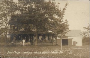 Haven ME Pine Crest Wells House Eastern Illus RPPC Postcard