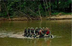 Postcard MILITARY SCENE Ft. Benning Georgia GA AO8958