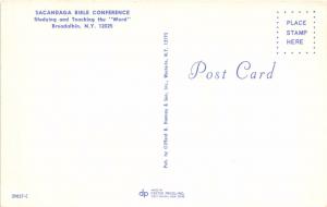 BROADALBIN NEW YORK~SACANDAGA BIBLE CONFERENCE~TEACHING THE WORD POSTCARD 1960s