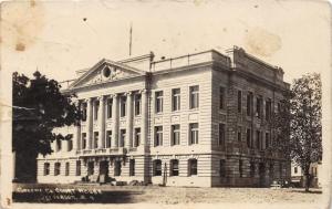 Jefferson Iowa~Greene County Court House~1919 Kruxo Real Photo Postcard