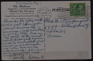 Atlantic City, NJ - The Shelburne - 1947