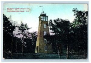 1914 Tower On Mount Utsayantha Sea Level Stamford In The Catskill NY Postcard