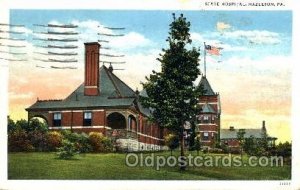 State Hospital Hazelton, PA, USA 1935 postal marking on front