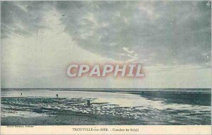 Old Postcard Trouville sur Mer Sunset