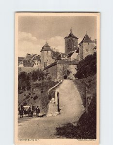 Postcard Kobolzellertor Rothenburg ob der Tauber Germany