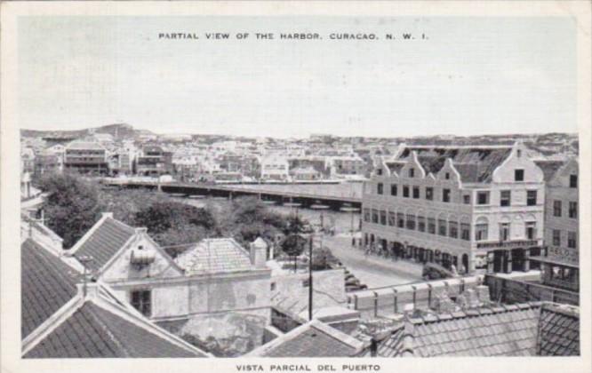 Curacao Partial View Of The Harbor 1945