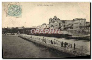 Old Postcard Royan Quai Pecheurs Fishing Nine