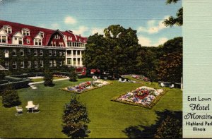 Illinois Highland Park Hotel Moraine East Lawn Curteich