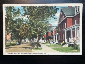 Vintage Postcard 1916 Officers Quarters, Jefferson Barracks, Lemay Missouri (MO)