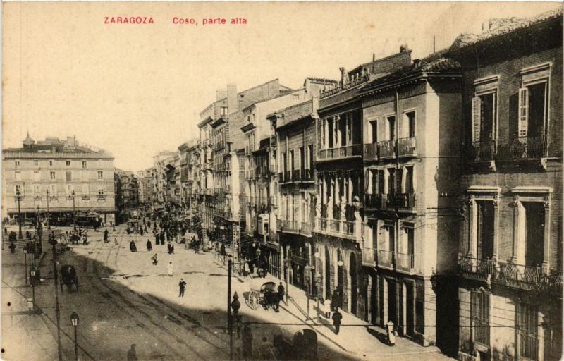 CPA ZARAGOZA Coso parte alta SPAIN (674323)