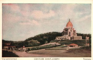 Vintage Postcard 1920's Panorama View of Oratoire Saint Joseph Church Canada CAN