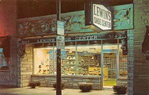 Chicago Illinois Lewin's Shoe Center, Exterior,  Photochrome Vintage PC U7698