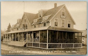 OCEAN POINT ME PLEASANT VIEW HOUSE VINTAGE REAL PHOTO POSTCARD RPPC