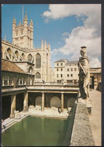 Somerset Postcard - Bath Abbey and The Great Roman Bath, Avon   B2817