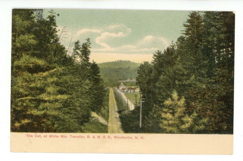 NH - Woodsville. Cut at White Mountain Transfer, Boston & Maine RR ca 1905