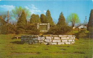 GREENVILLE OHIO ALTAR OF PEACE~KINDLING OF COUNCIL FIRE~FORT GREEN POSTCARD 1959