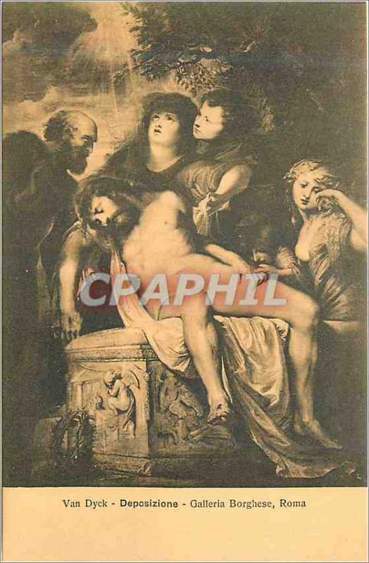 Postcard Ancient Rome Galleria Borghese Van Dyck Deposizione