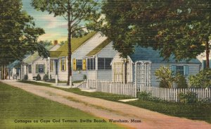 Vintage Postcard 1948 Cottages Cape Cod Terrorist Swift's Beach Wareham Mass.