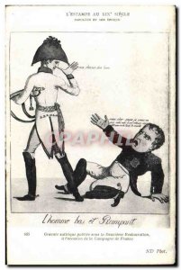 Old Postcard History Napoleon 1st L & # 39homme low and crawling